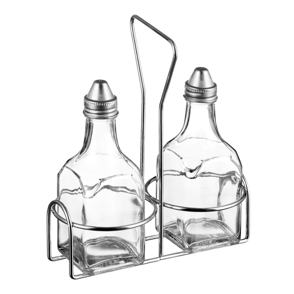 Choice 2-Compartment Wire Caddy with (2) 6 oz. Cruets
