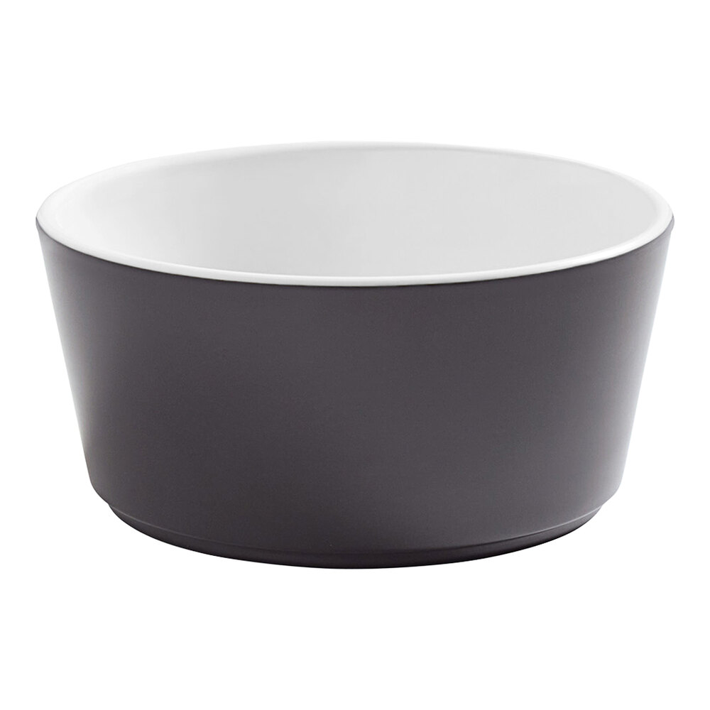 American Metalcraft Unity 16 oz. Graphite Tapered Melamine Bowl