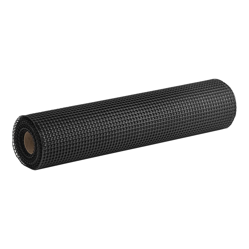 Choice 2' x 40' Black Plastic Mesh Shelf Liner