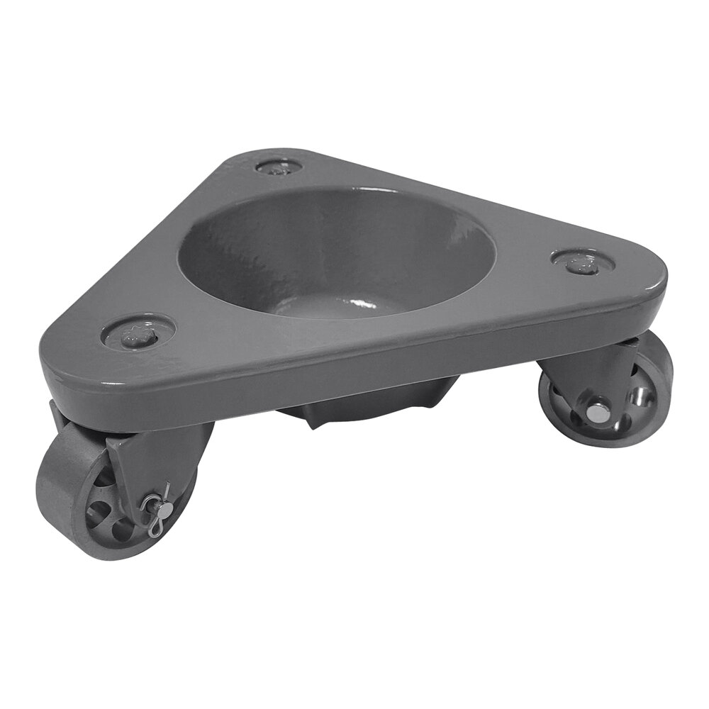 Bond 450 lb. Cast Steel Triangular Cup Dolly with Semi-Steel Casters 2127 DOLLY/SS