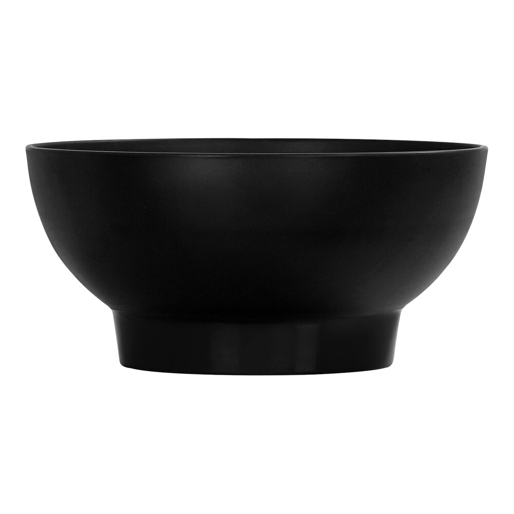 Cal-Mil 48 oz. Black Footed Melamine Bowl