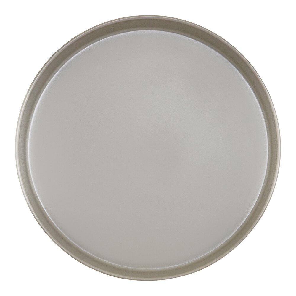 Cal-Mil Hudson 12" Ash Raised Rim Melamine Plate