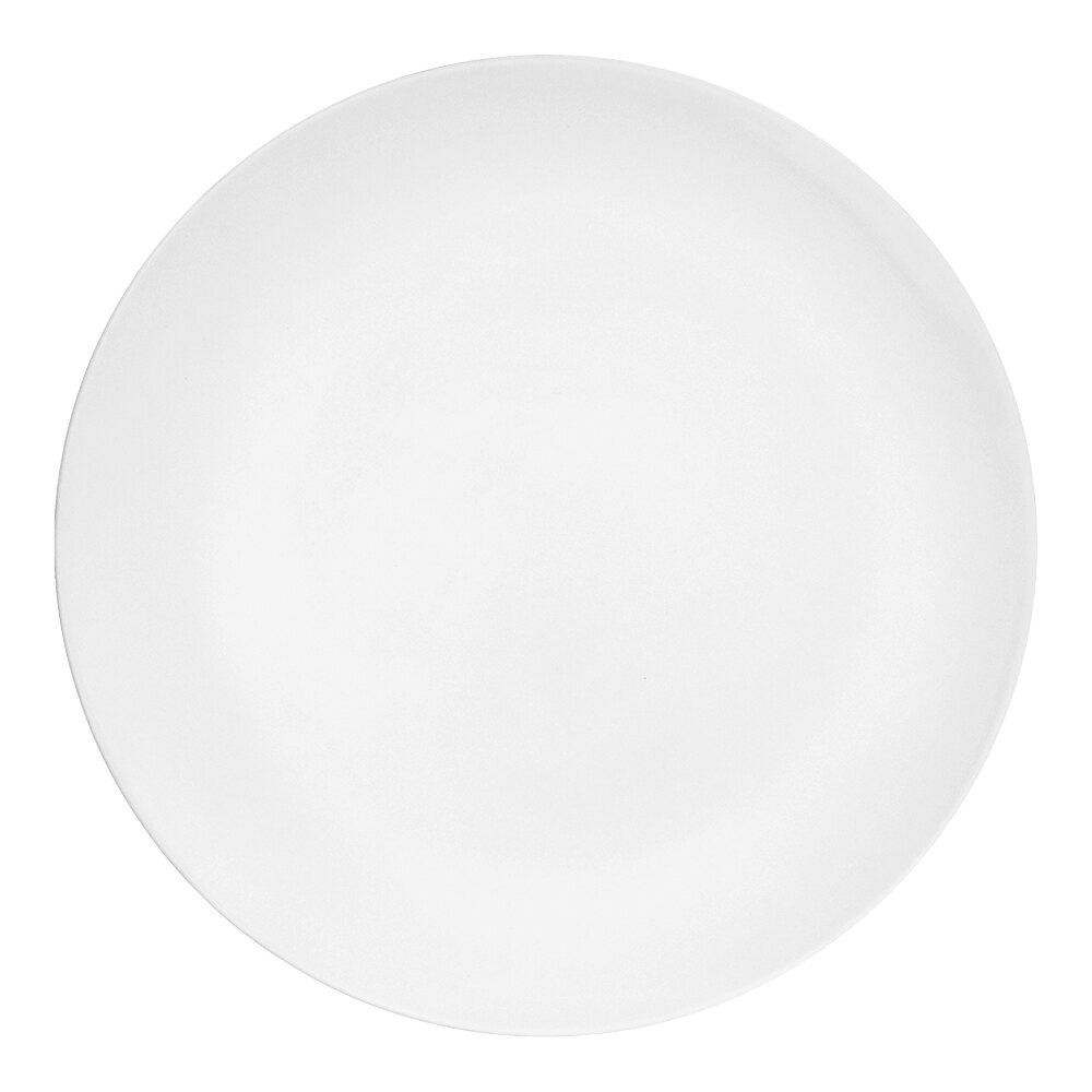 Cal-Mil 11" White Shallow Coupe Melamine Plate