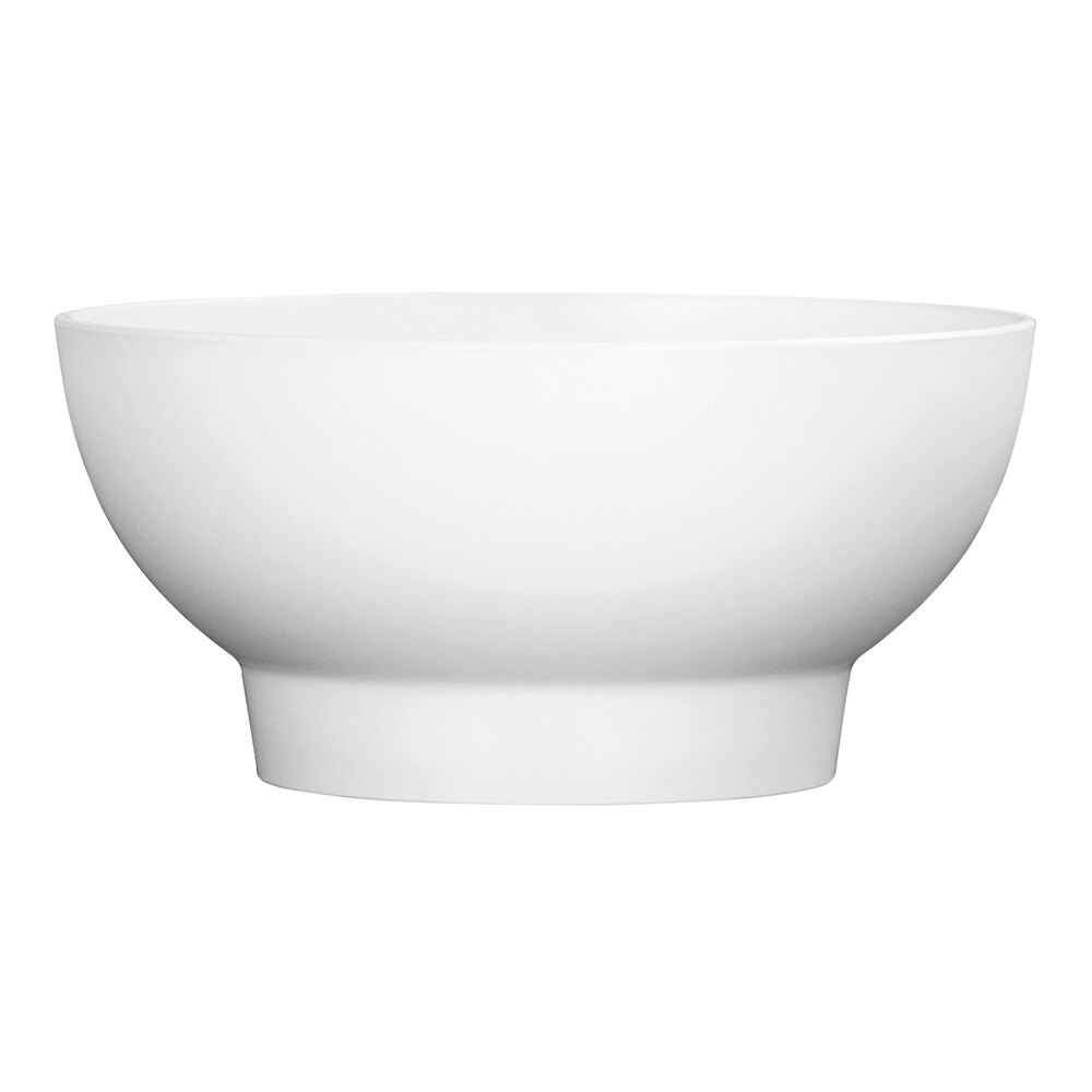 Cal-Mil 105 oz. White Footed Melamine Bowl