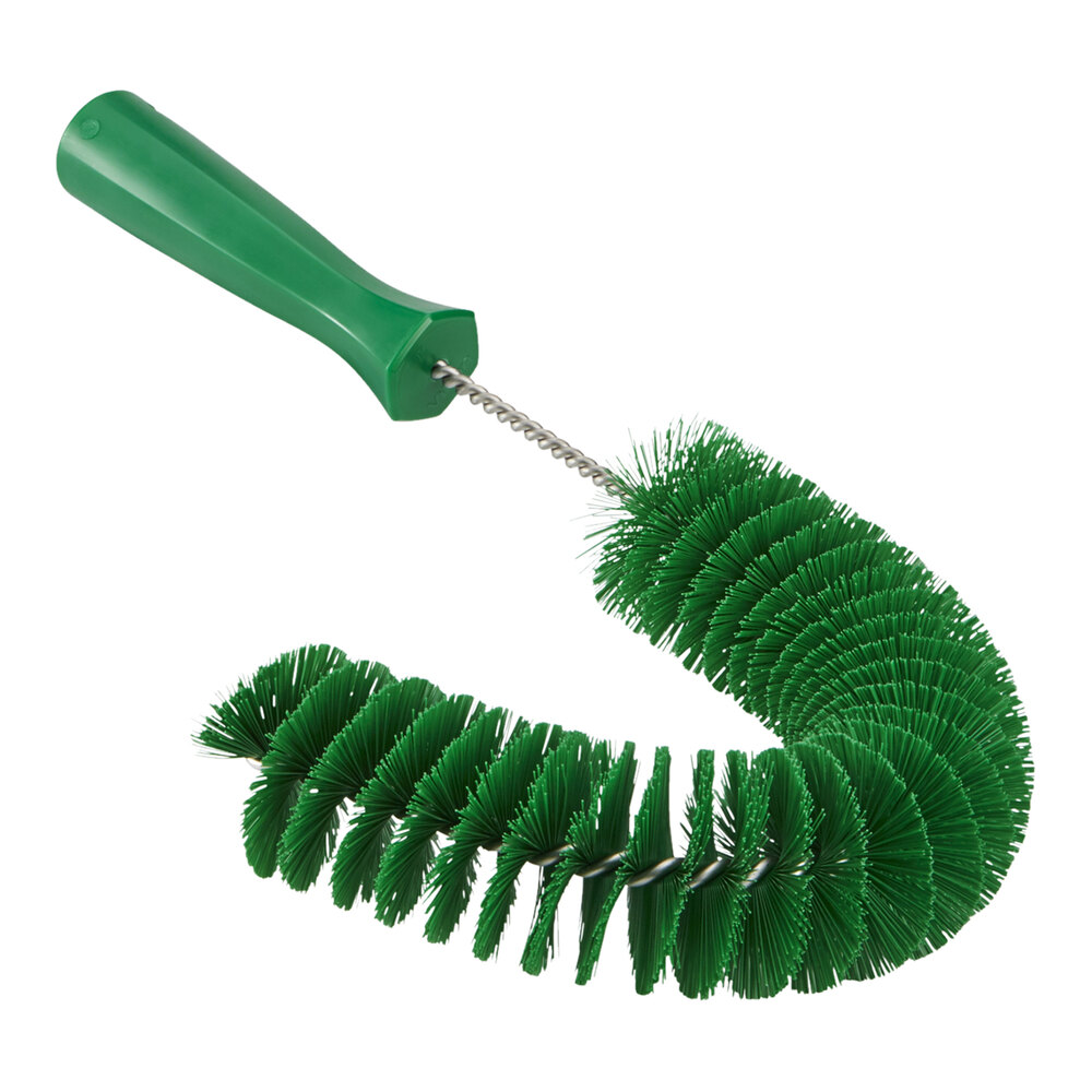 Vikan 53722 14" Green Medium Pipe Exterior Brush