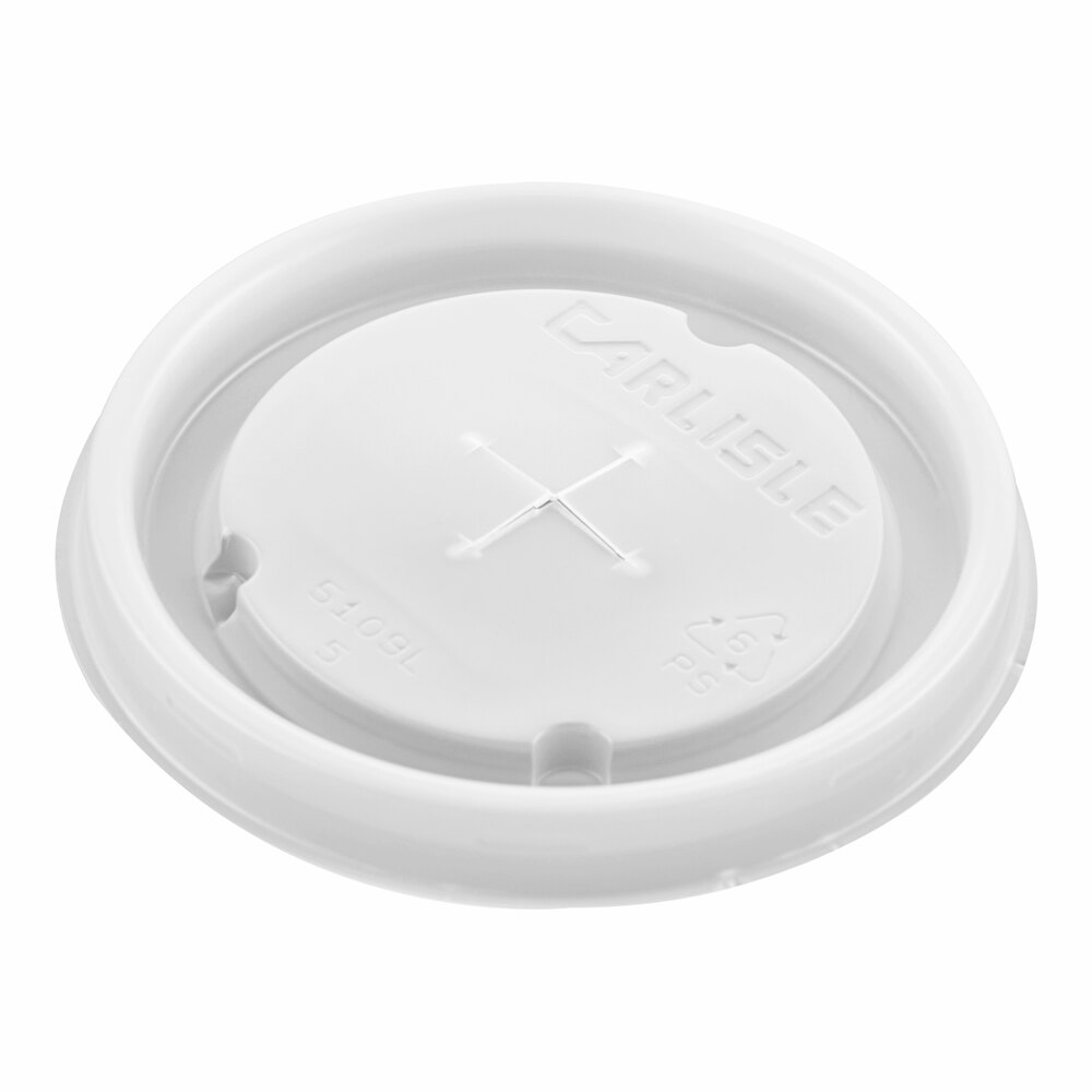 Carlisle 5109L30 Translucent Disposable Lid for Carlisle 5109 9.5 oz. Tumblers - 1,000/Case