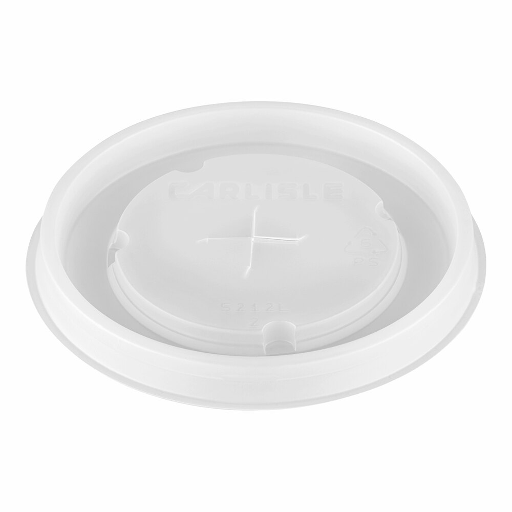 Carlisle 5212L30 Translucent Disposable Lid for Carlisle 5212 12 oz. Tumblers - 1,000/Case