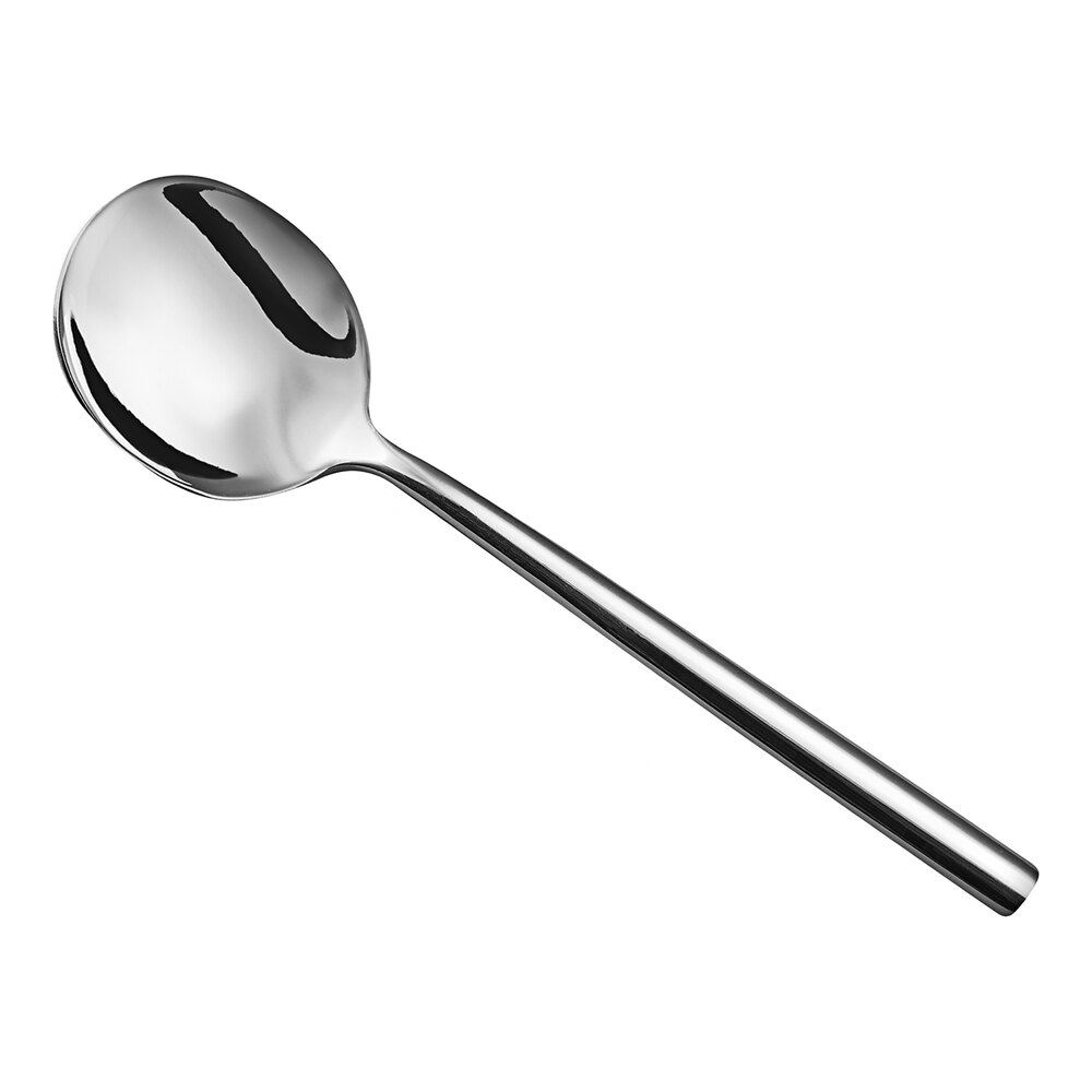 Amefa Carlton 6 15/16" 18/0 Stainless Steel Heavy Weight Soup Spoon - 12/Case