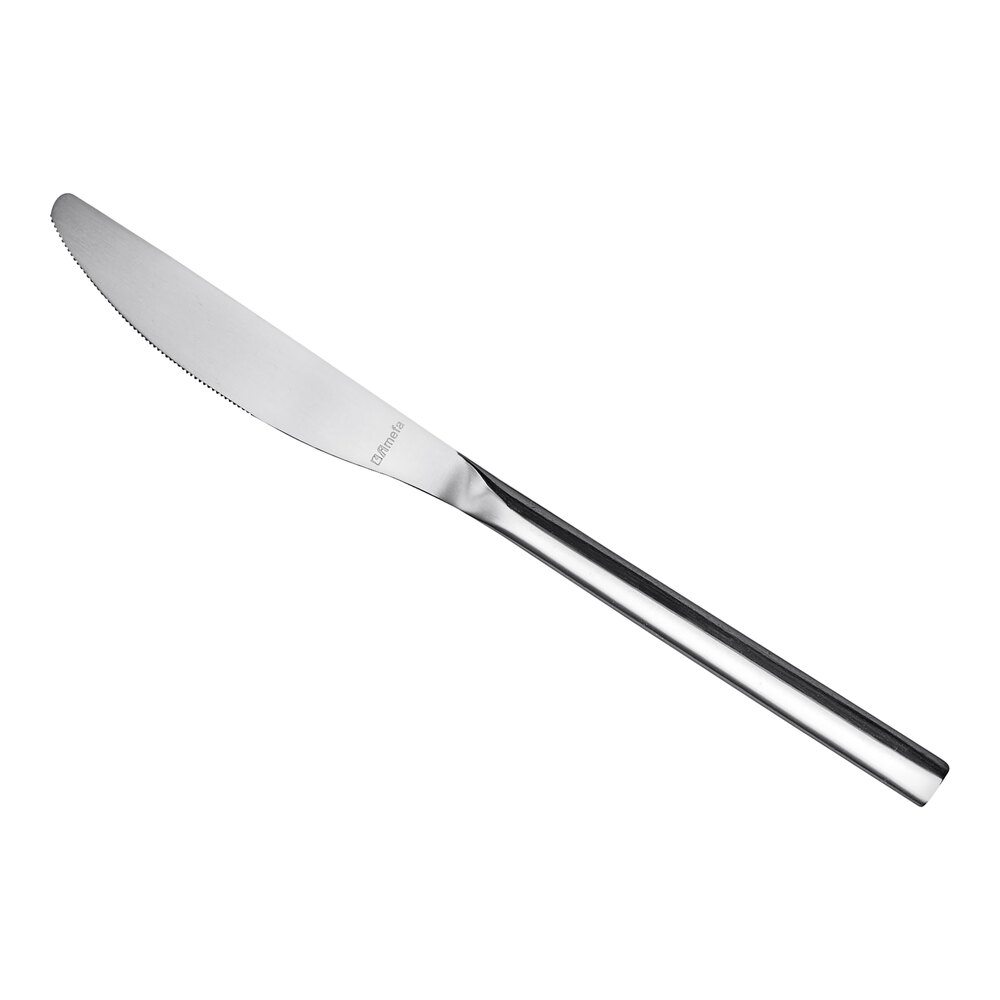 Amefa Carlton 7 7/8" 18/0 Stainless Steel Heavy Weight Dessert Knife - 12/Case