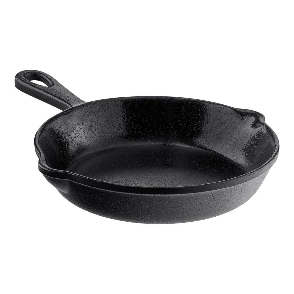 Acopa 6 1/2" Faux Cast Iron Melamine Fry Pan Skillet with Handle