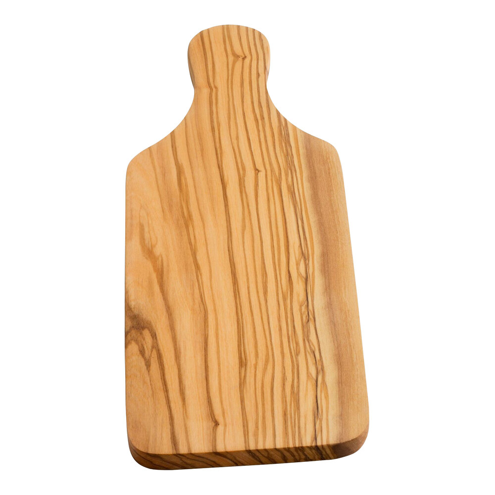 Franmara 13 3/8" x 4 11/16" Olivewood Paddle Cheese Board