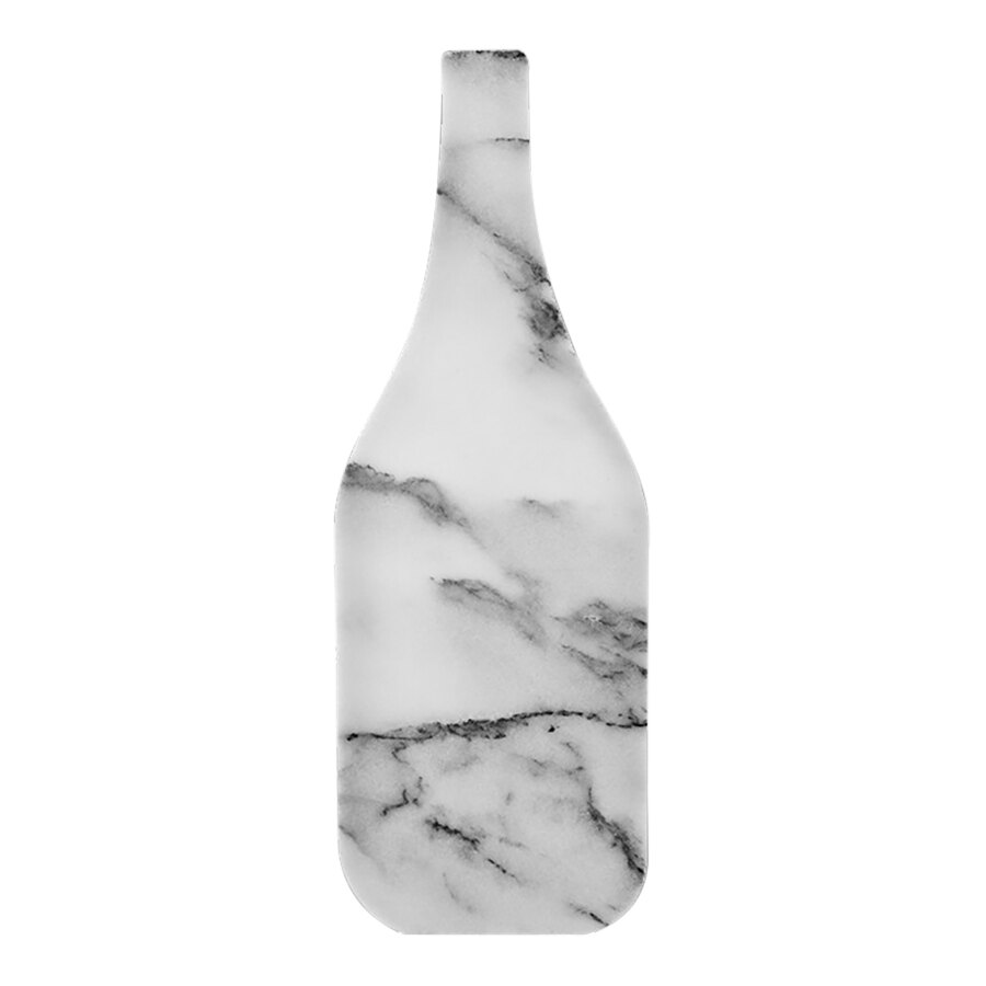 Franmara 11 5/8" x 4 9/16" Bottle-Shaped Marble Cheese Board
