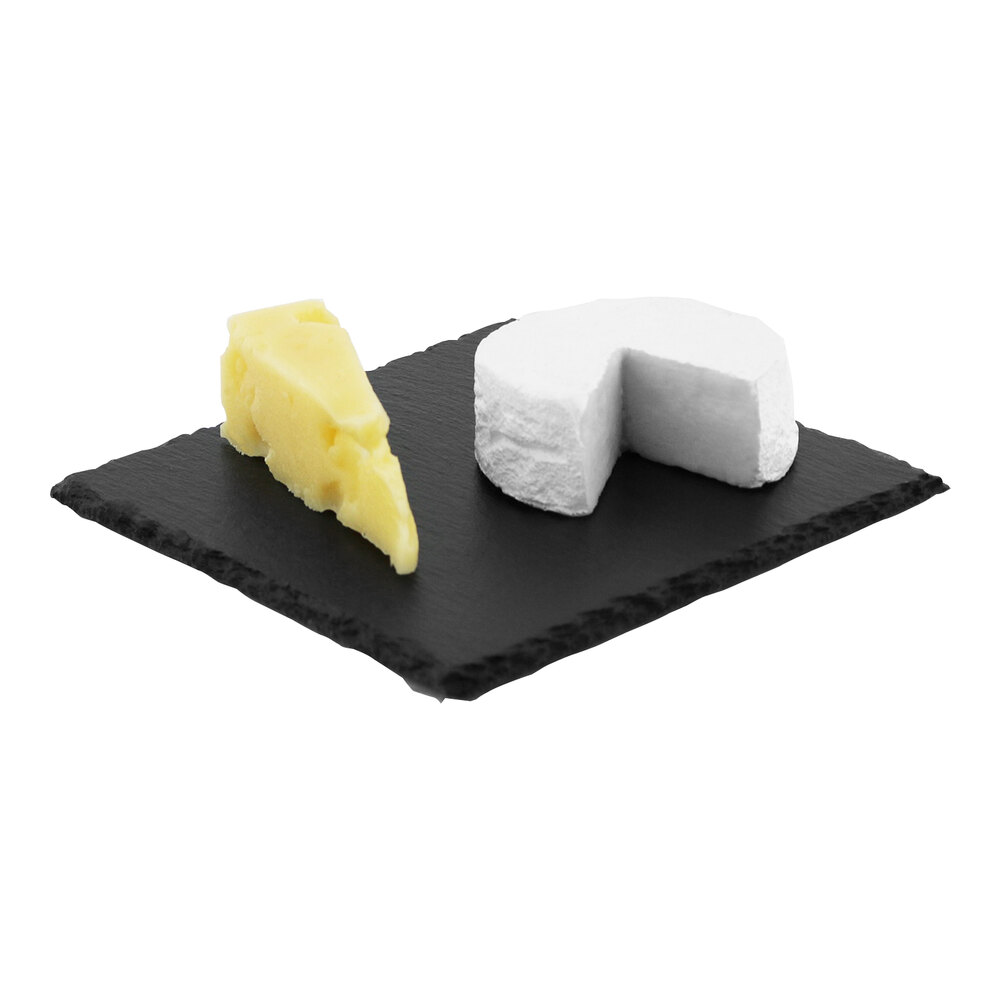 Franmara 7 3/4" Square Slate Cheese Tray - 5/Case