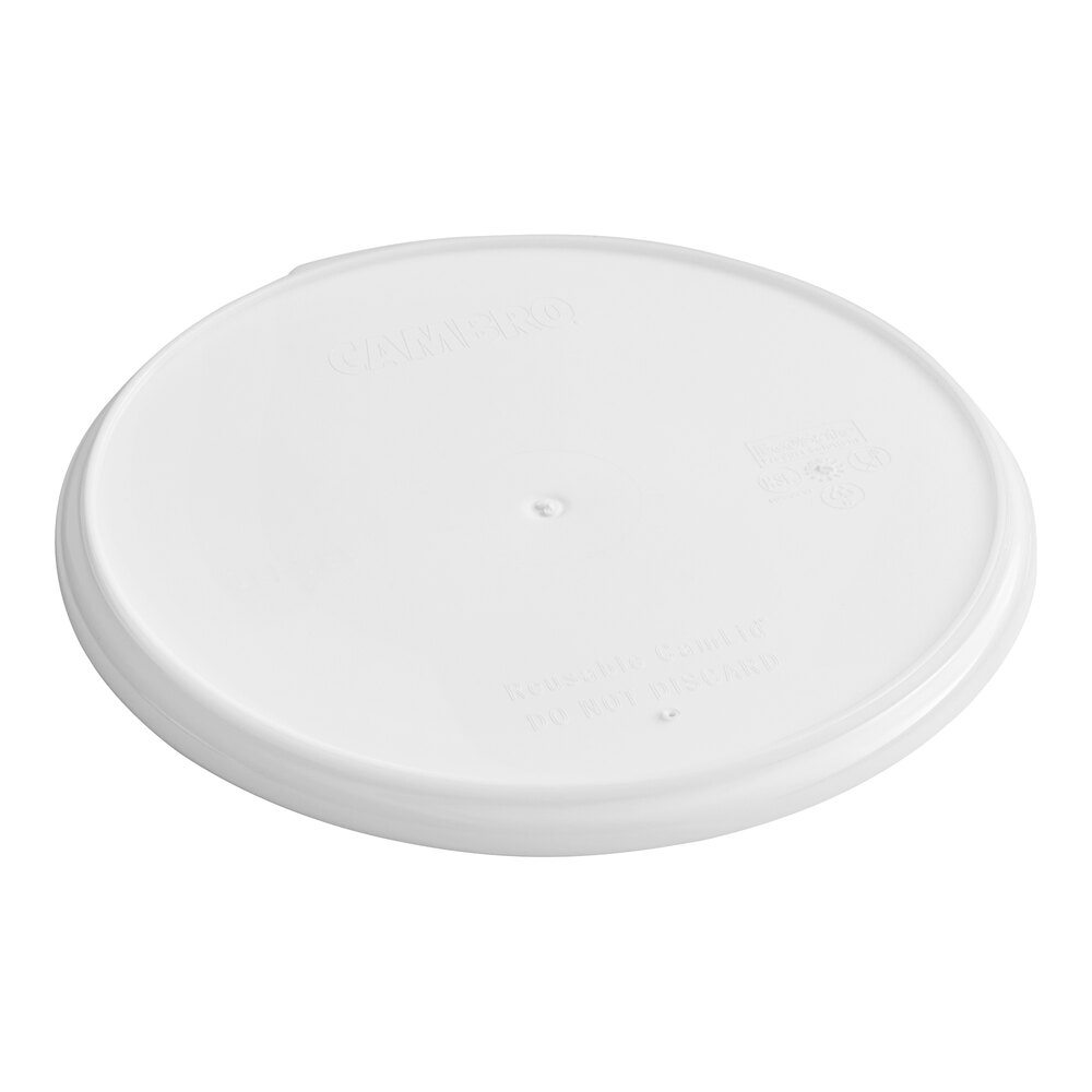 Cambro CLRSB9148 Shoreline Collection Speckled White Reusable Camlid - 240/Case