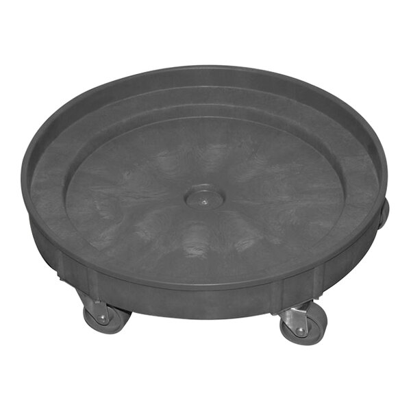 Wesco Industrial Products 24 1/4" 900 lb. Polypropylene Dolly with (5) 3" Polyolefin Casters for 30 and 55 Gallon Drums 240201