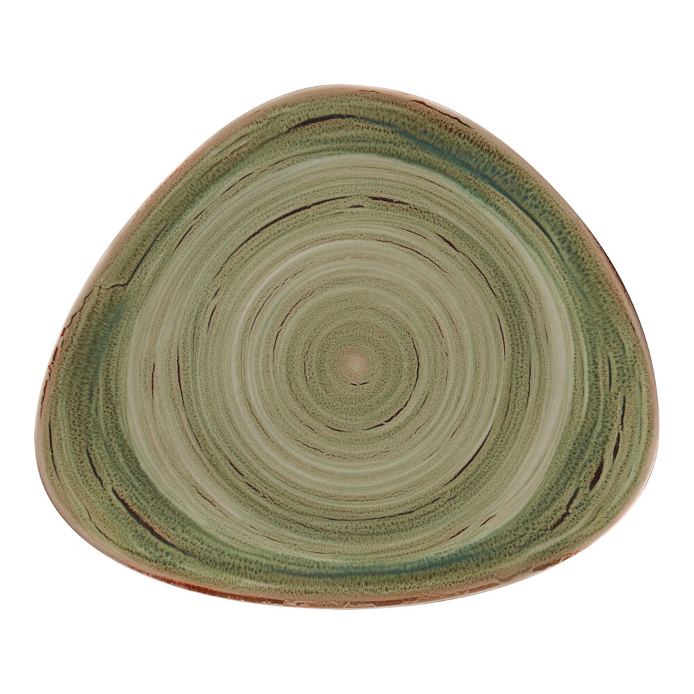 RAK Porcelain Rakstone Spot 12 1/4" Emerald Porcelain Organic Flat Plate - 6/Case