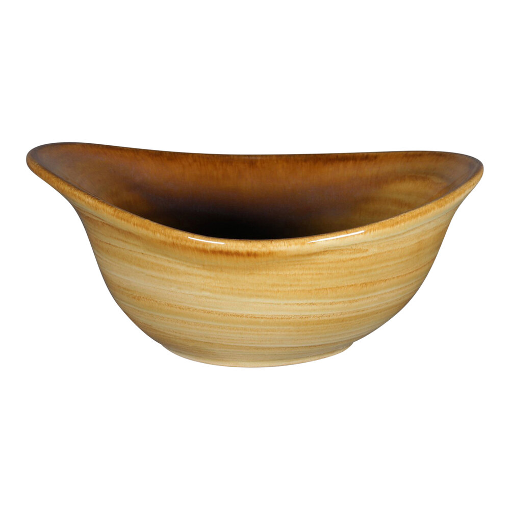 RAK Porcelain Rakstone Spot 10.48 oz. Garnet Organic Deep Porcelain Bowl - 12/Case