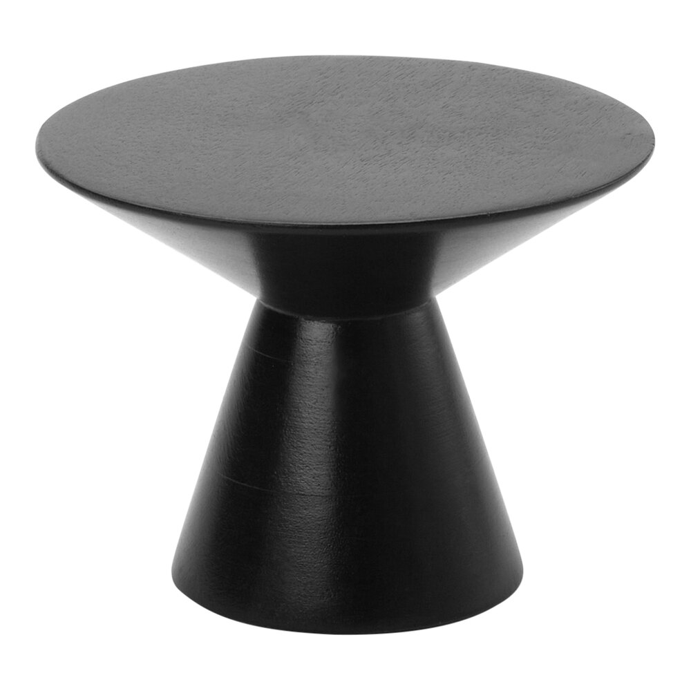 American Metalcraft Upton Collection 5 1/4" Espresso Wood Pedestal