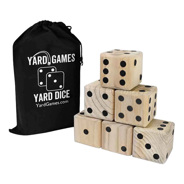 Yard Games 3 1/2" Customizable Giant Yard Dice Set