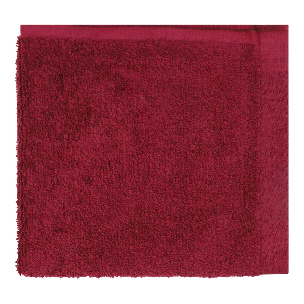 1888 Mills Millenium 13" x 13" Redwood 100% Ring-spun Cotton Washcloth 1.5 lb. - 144/Case