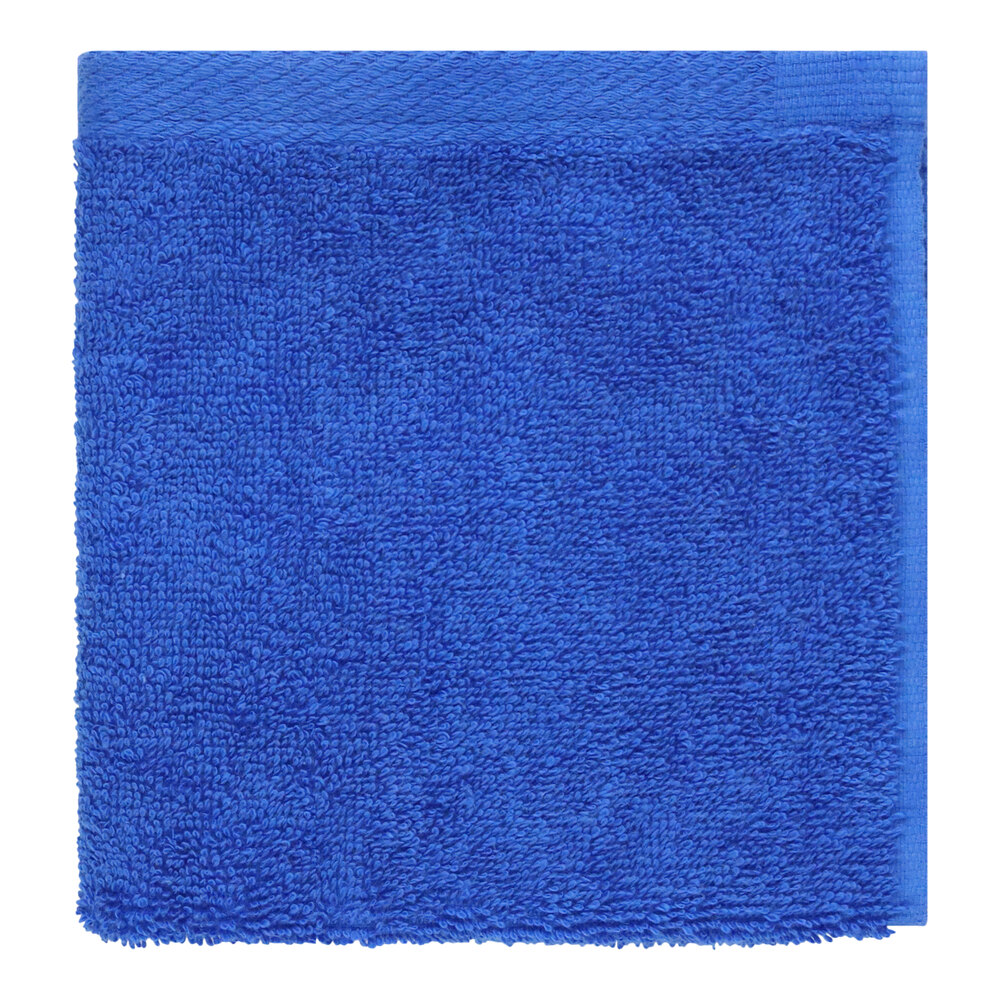 1888 Mills Millenium 13" x 13" Marine 100% Ring-spun Cotton Washcloth 1.5 lb. - 144/Case