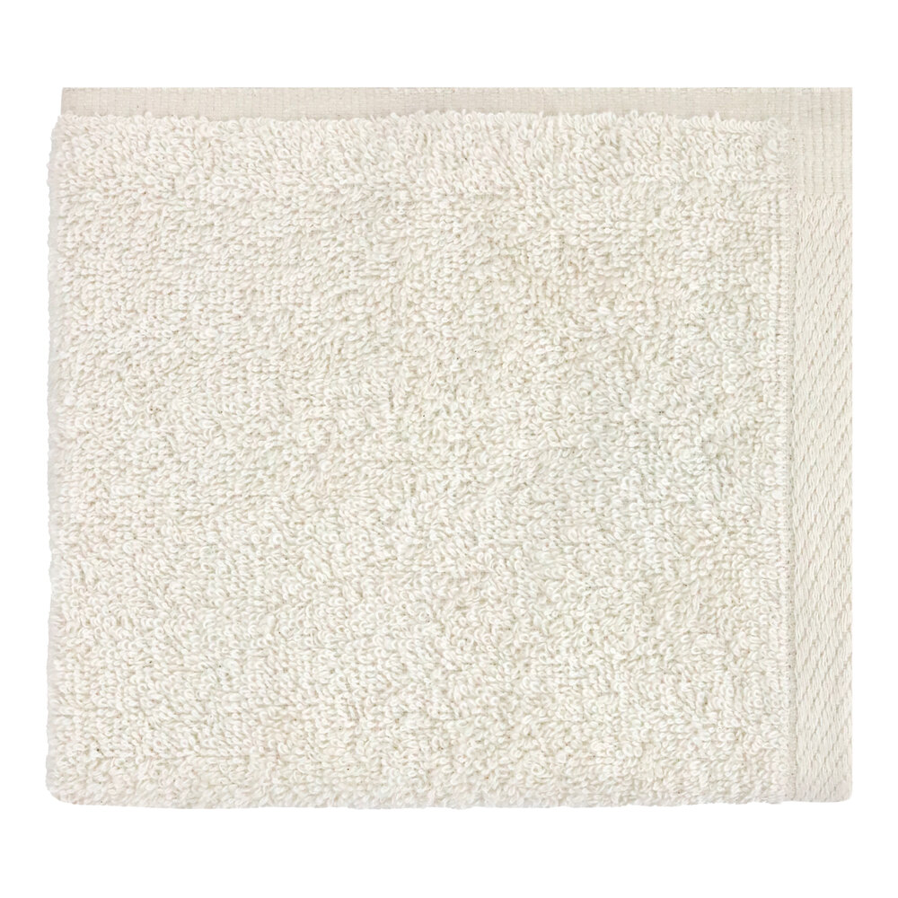 1888 Mills Millenium 13" x 13" Natural 100% Ring-spun Cotton Washcloth 1.5 lb. - 144/Case