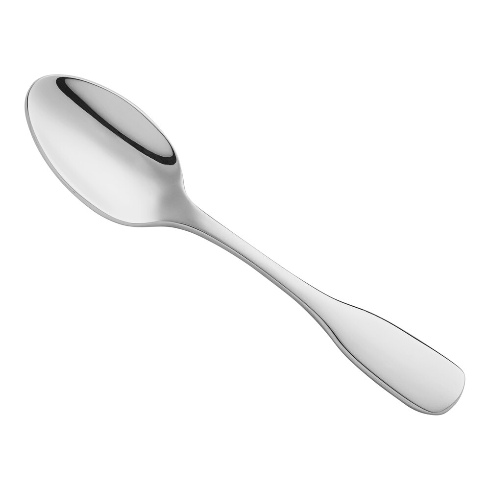 Acopa Triumph 4 5/8" 18/8 Stainless Steel Extra Heavy Weight Demitasse Spoon - 12/Case