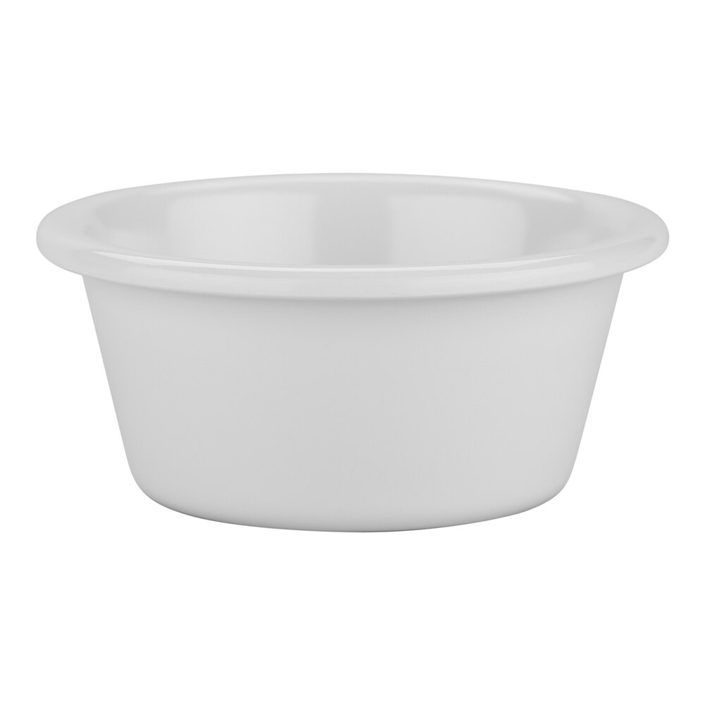 Carlisle 6 oz. White Smooth Melamine Ramekin - 48/Case