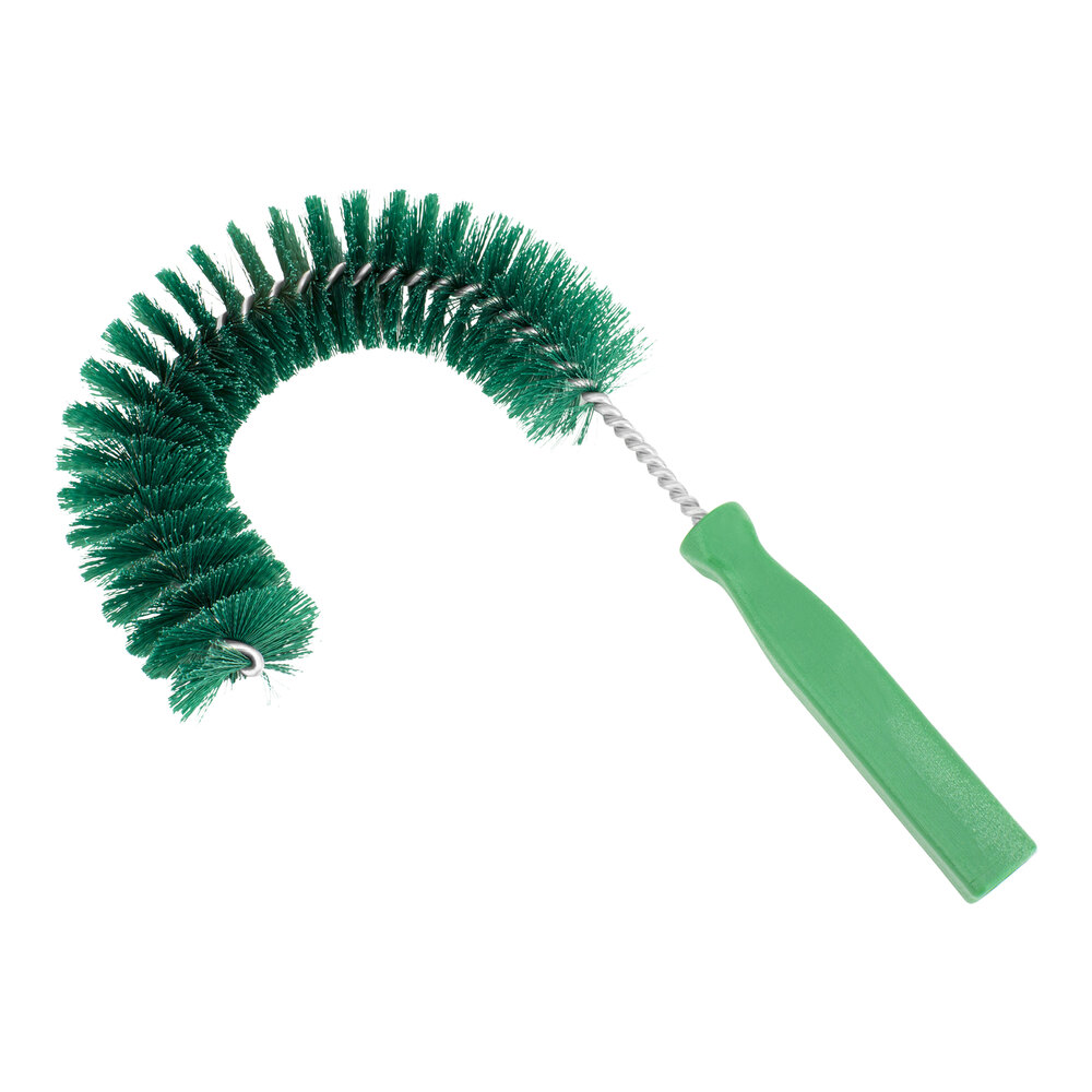 Carlisle Sparta 11 1/2" Green Clean-In-Place Hook Brush 41100EC09