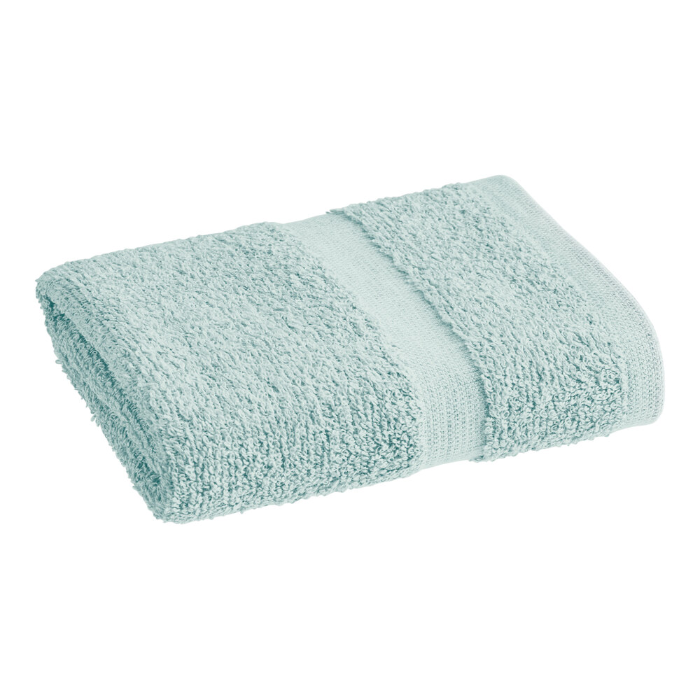1888 Mills Fibertone 16" x 27" Seafoam Cotton / Polyester Hand Towel 3 lb. - 120/Case