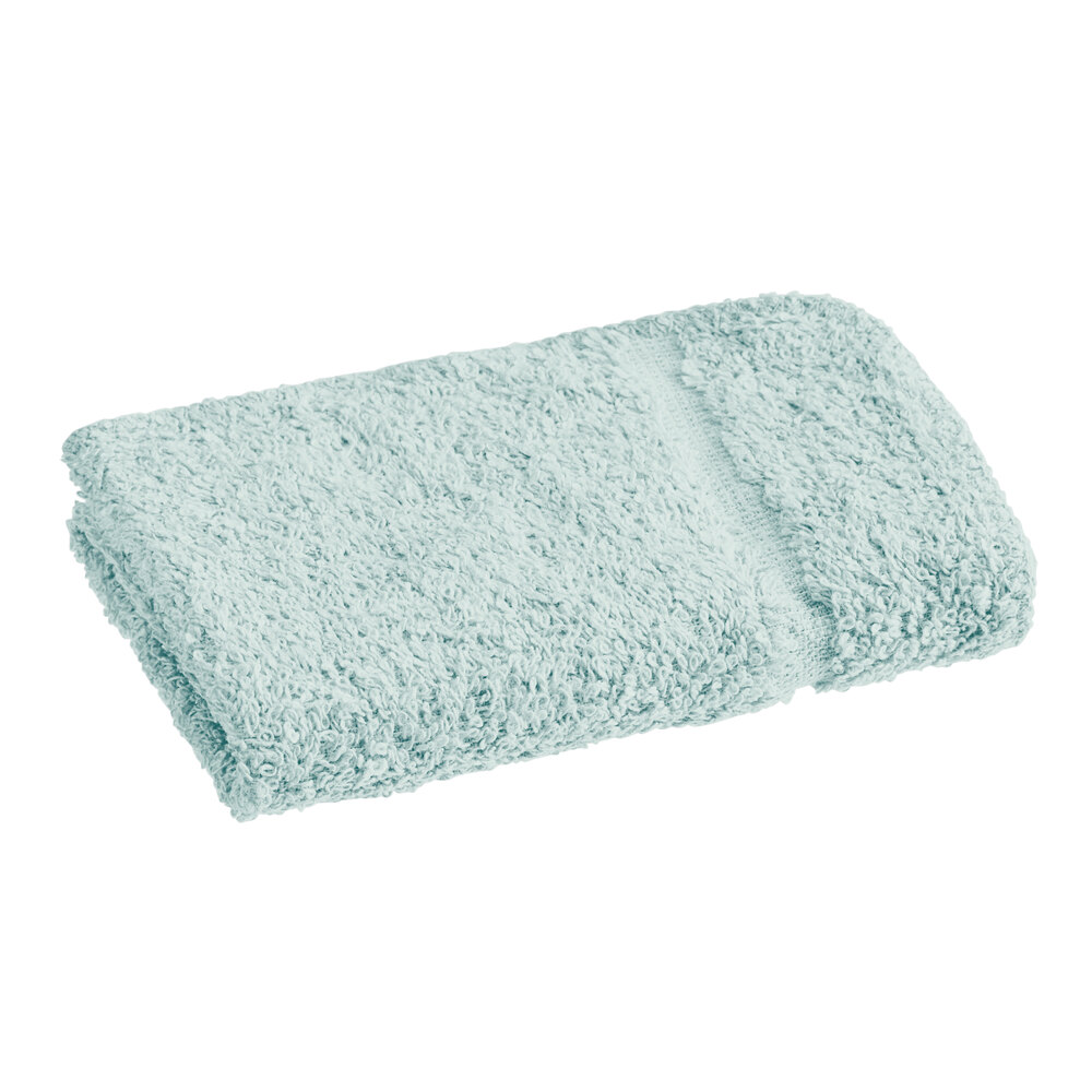 1888 Mills Fibertone 12" x 12" Seafoam Cotton / Polyester Washcloth 1 lb. - 300/Case