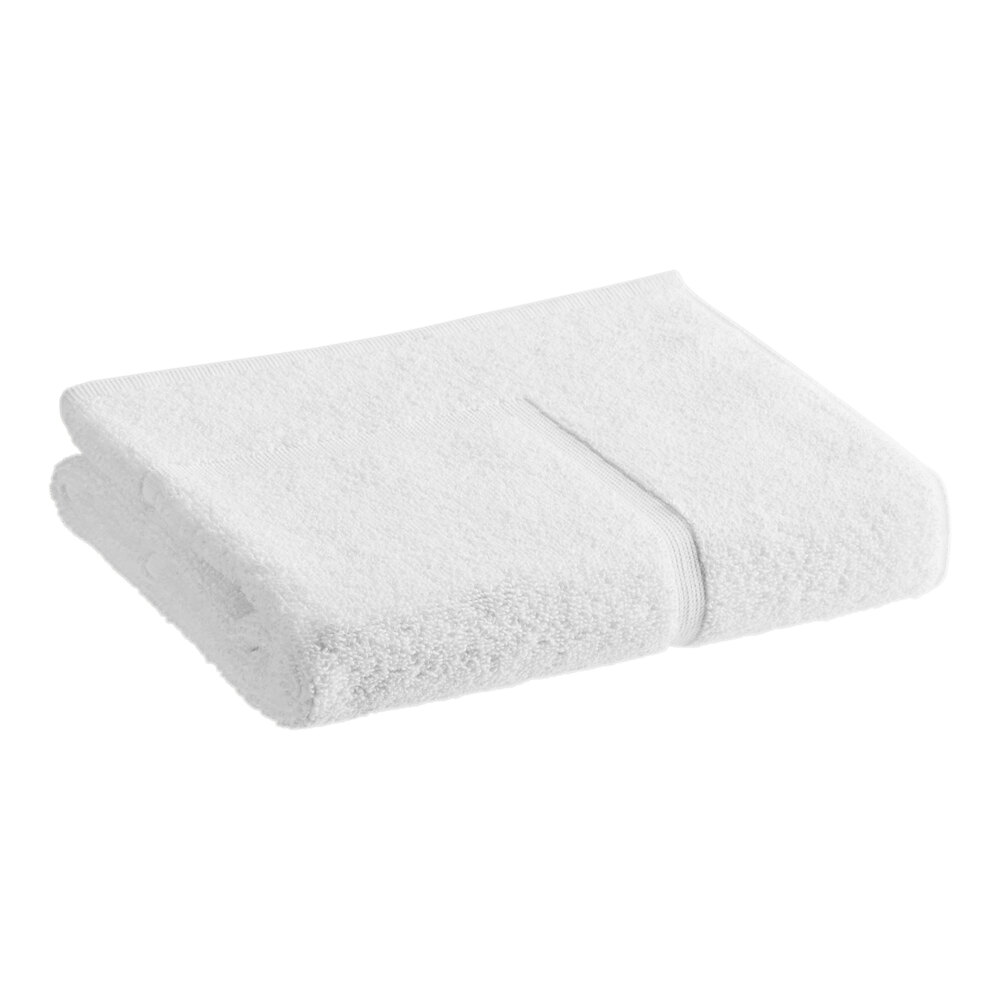 1888 Mills True Comfort 22" x 35" White 100% Ring-Spun Combed Cotton Bath Mat 9.5 lb. - 48/Case