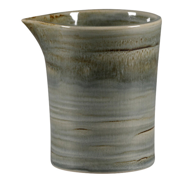 RAK Porcelain Rakstone Spot 5.05 oz. Peridot Porcelain Creamer - 6/Case