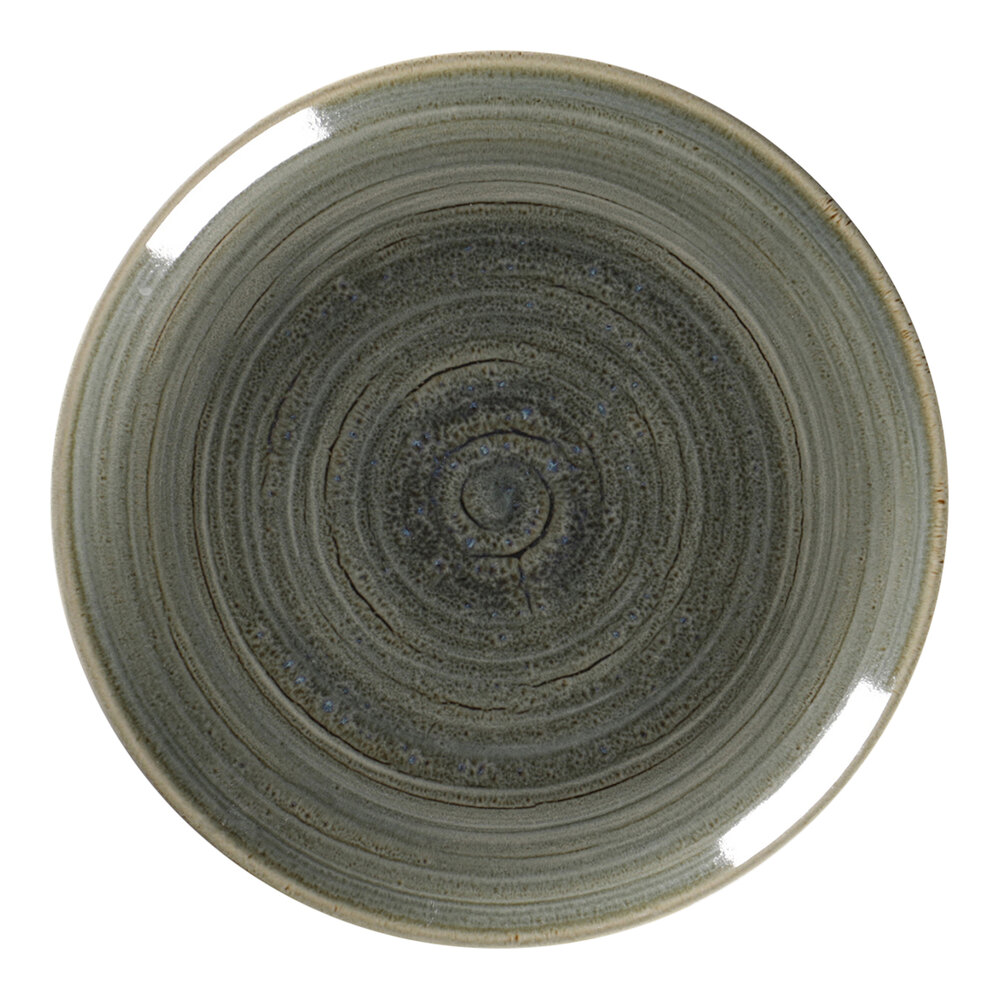 RAK Porcelain Rakstone Spot 8 1/4" Peridot Porcelain Flat Coupe Plate - 12/Case