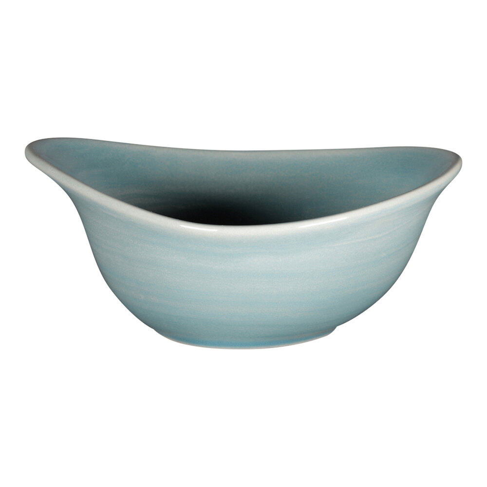 RAK Porcelain Rakstone Spot 10.48 oz. Sapphire Porcelain Deep Organic Bowl - 12/Case