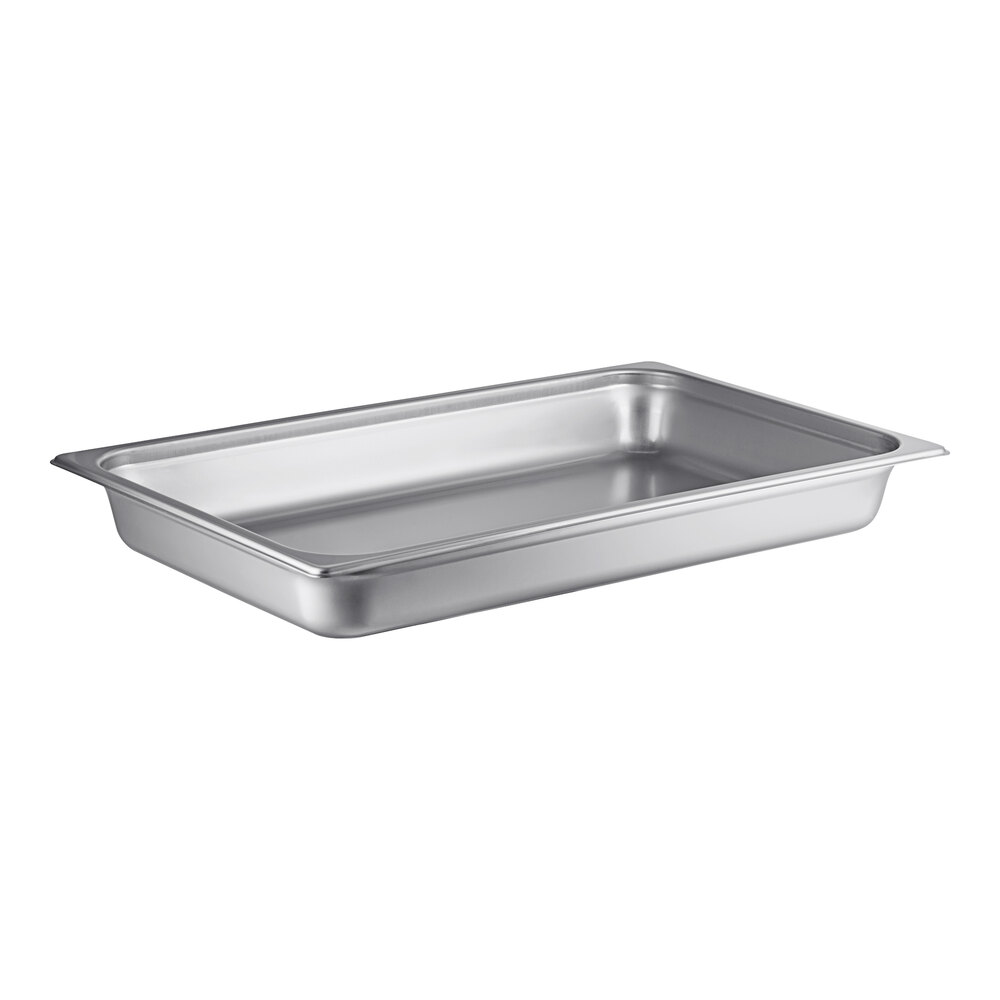 Choice Full Size 2 1/2" Deep Anti-Jam 22 Gauge Stainless Steel Steam Table / Hotel Pan