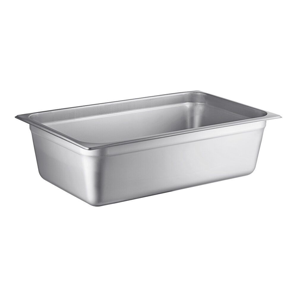 Choice Full Size 6" Deep Anti-Jam 22 Gauge Stainless Steel Steam Table / Hotel Pan