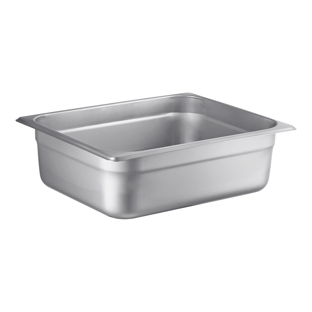 Choice 1/2 Size 4" Deep Anti-Jam 22 Gauge Stainless Steel Steam Table / Hotel Pan