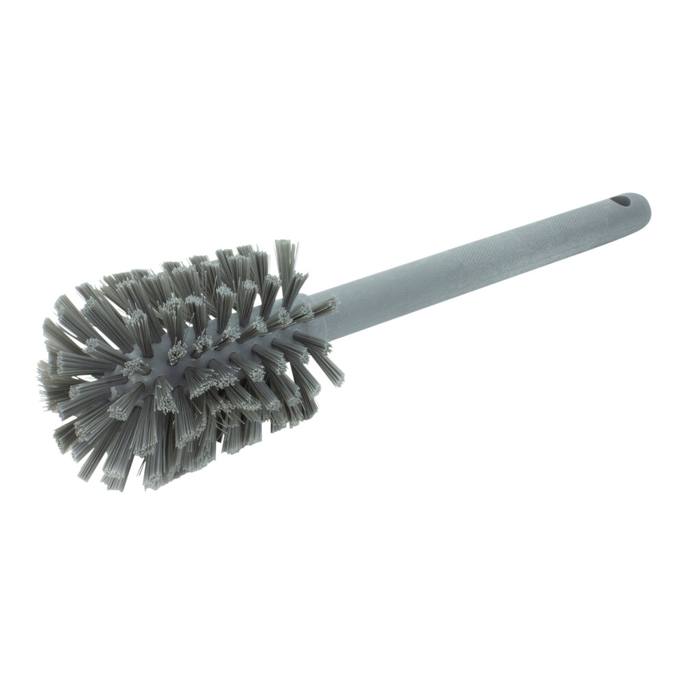 Carlisle Sparta 12" Gray Carafe and Server / Bottle Cleaning Brush - 2 3/4" Bristle Diameter 40000EC23