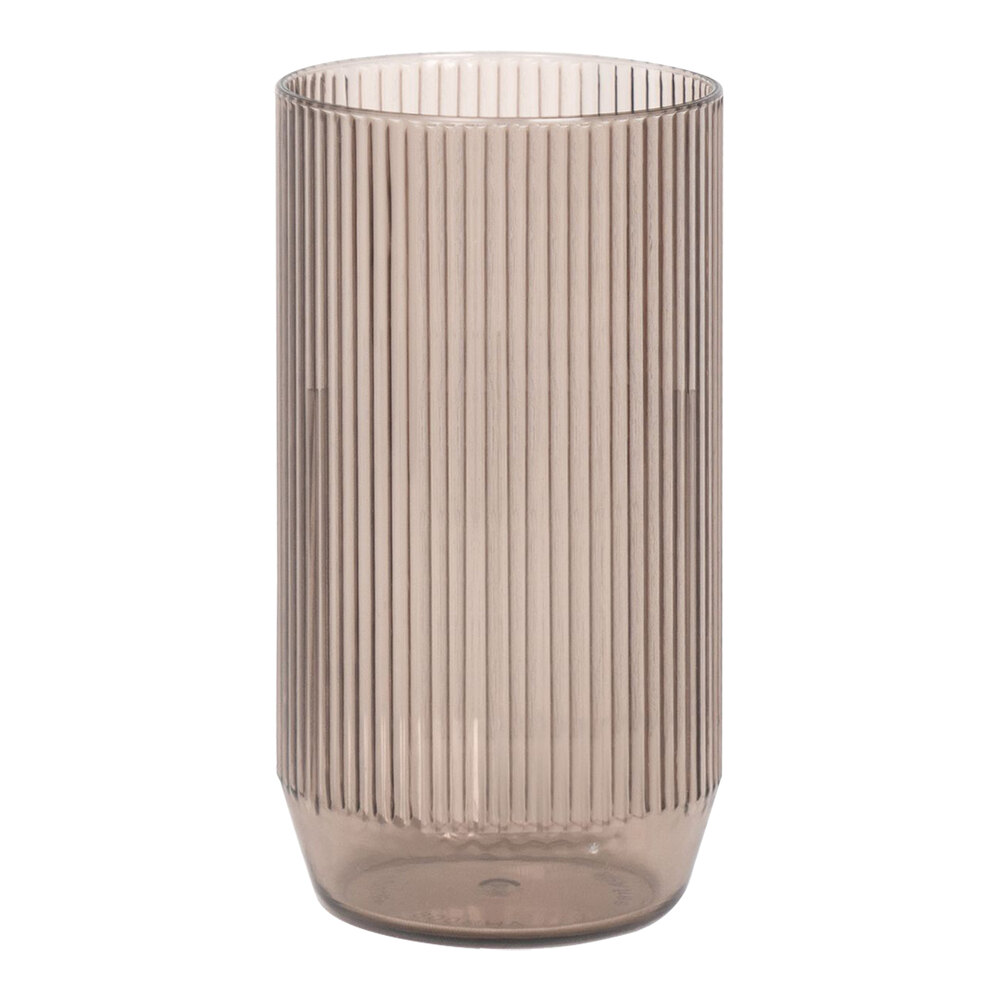 Front of the House Gatsby 14 oz. Smoke SAN Plastic Rocks / Old Fashioned Glass - 12/Pack