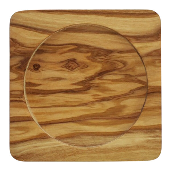 Franmara 3 3/4" Olivewood Wine Coaster