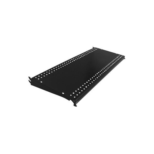 48" x 12" Black Pegboard Gondola Merchandiser Shelf