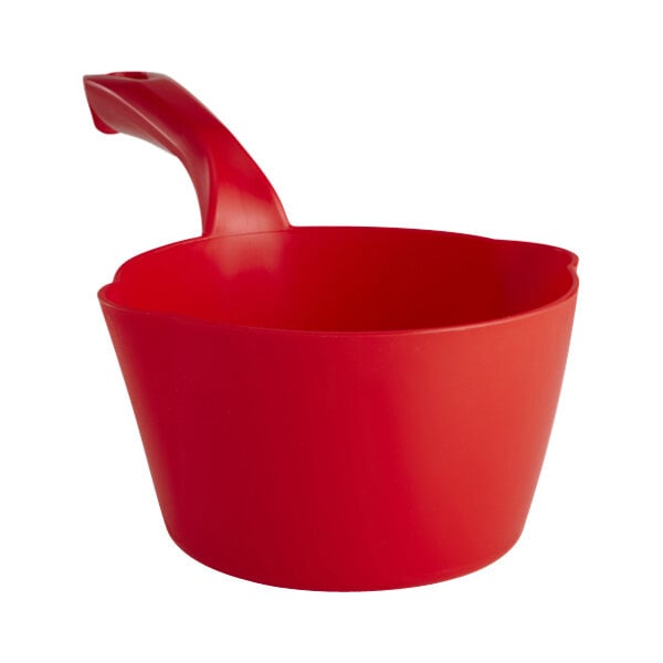 Vikan 32 oz. Red Polypropylene Round Scoop 56814