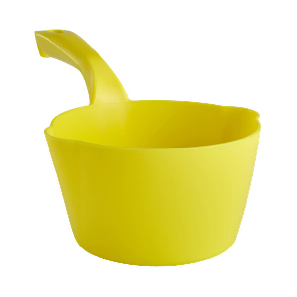 Vikan 32 oz. Yellow Polypropylene Round Scoop 56816