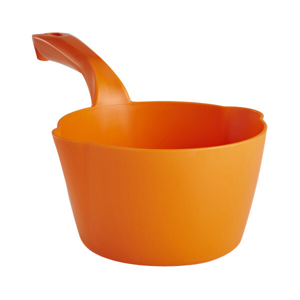 Vikan 32 oz. Orange Polypropylene Round Scoop 56817
