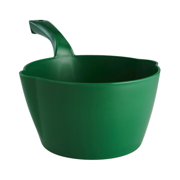 Vikan 64 oz. Green Polypropylene Round Scoop 56822