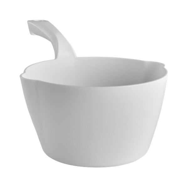 Vikan 64 oz. White Polypropylene Round Scoop 56825