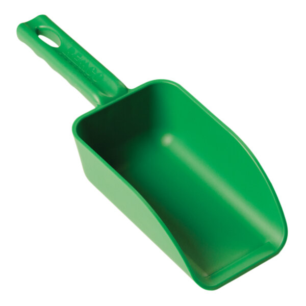 Vikan 16 oz. Green Polypropylene Hand Scoop 63002