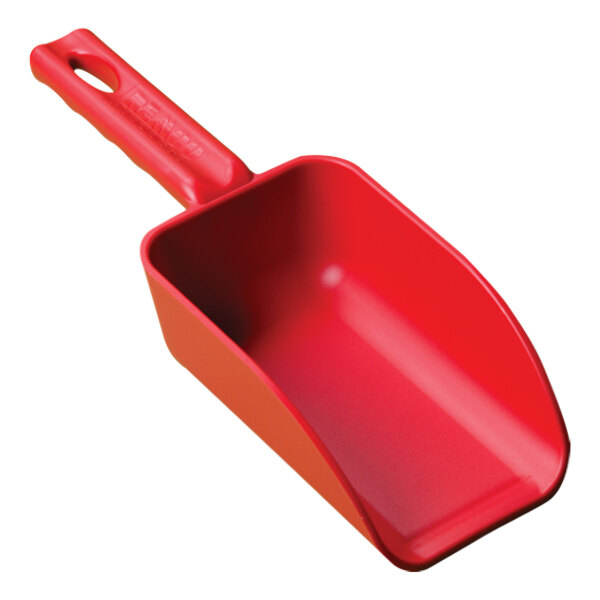 Vikan 16 oz. Red Polypropylene Hand Scoop 63004