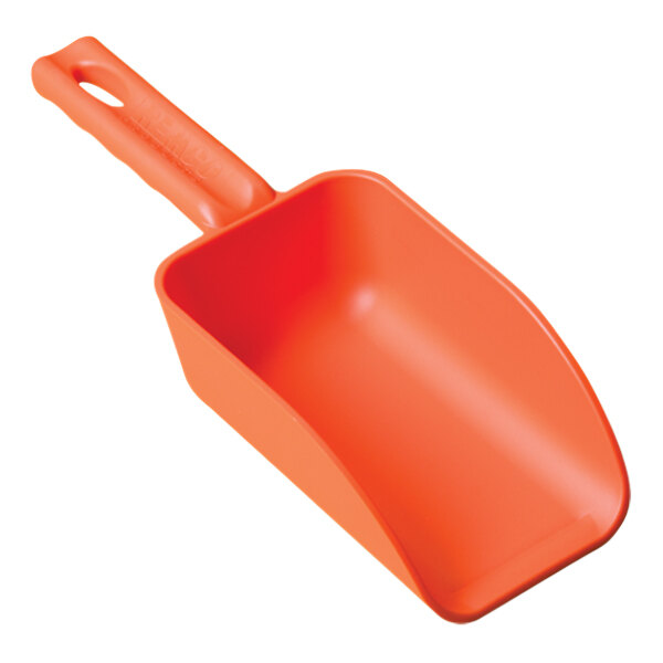 Vikan 16 oz. Orange Polypropylene Hand Scoop 63007